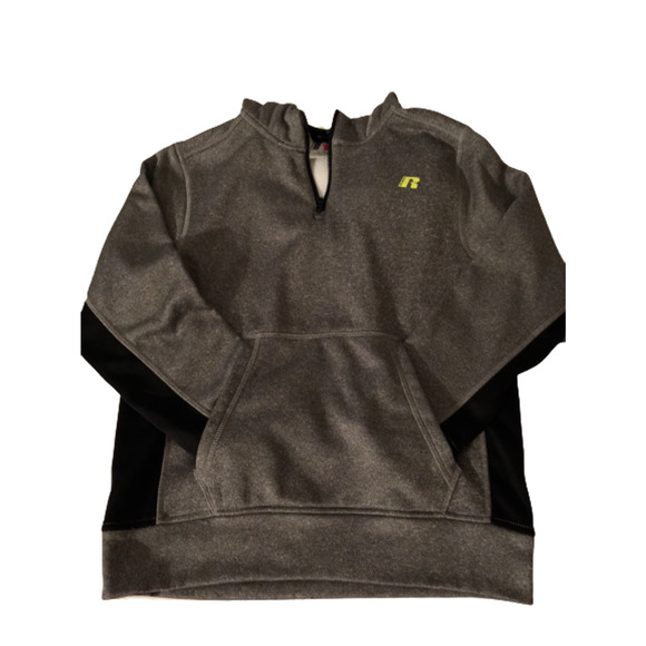 Russell 1/4 Zip Long Sleeve Pullover Hoodie L - Picture 2 of 8